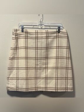 J Crew plaid mini skirt lined wool blend academia schoolgirl uniform sexy